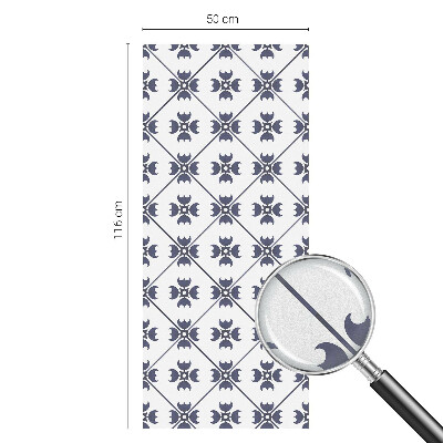 Witraż przyklejany na okno folia matowa Roślinny motyw