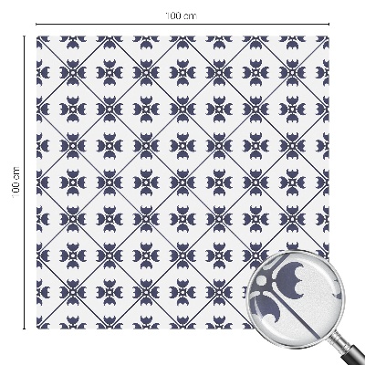 Witraż przyklejany na okno folia matowa Roślinny motyw