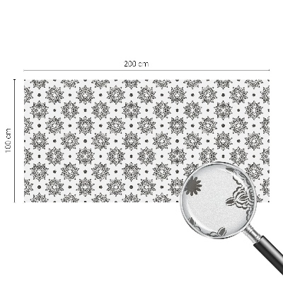 Witraż przyklejany na okno folia matowa Klasyczne rozety