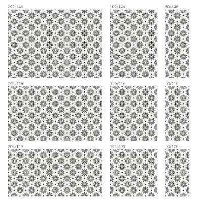 Witraż przyklejany na okno folia matowa Klasyczne rozety