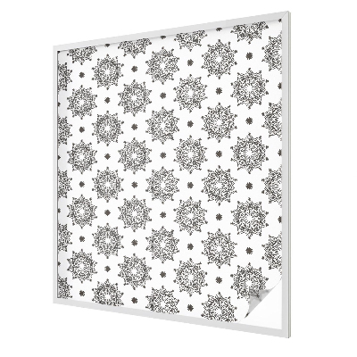 Witraż przyklejany na okno folia matowa Klasyczne rozety