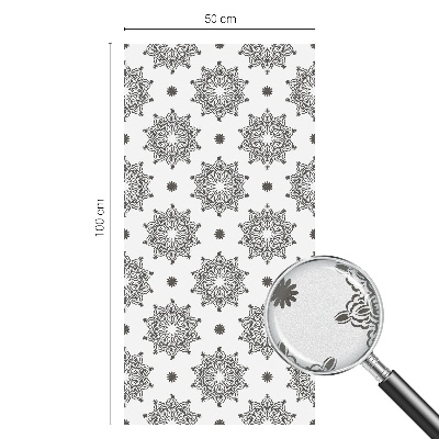 Witraż przyklejany na okno folia matowa Klasyczne rozety