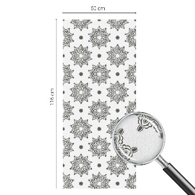 Witraż przyklejany na okno folia matowa Klasyczne rozety