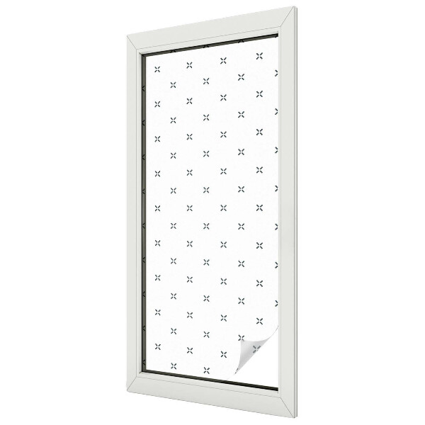 Folia mleczna na okno wzór witraż Geometryczne krzyżyki