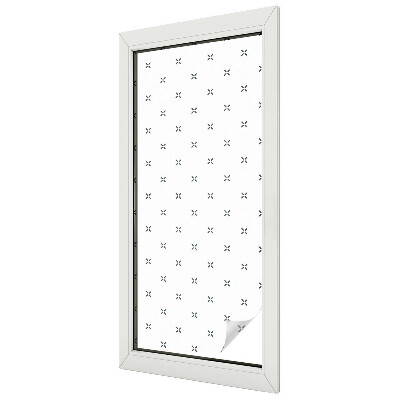 Folia mleczna na okno wzór witraż Geometryczne krzyżyki