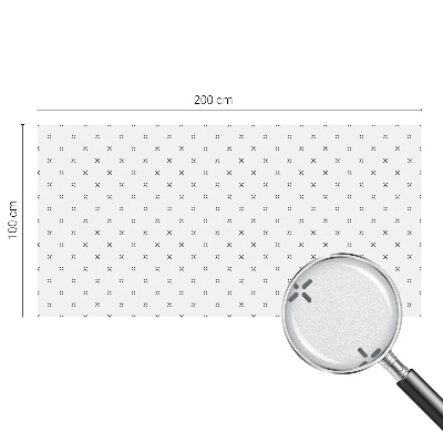 Folia mleczna na okno wzór witraż Geometryczne krzyżyki