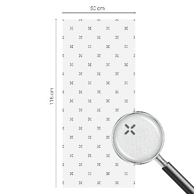 Folia mleczna na okno wzór witraż Geometryczne krzyżyki