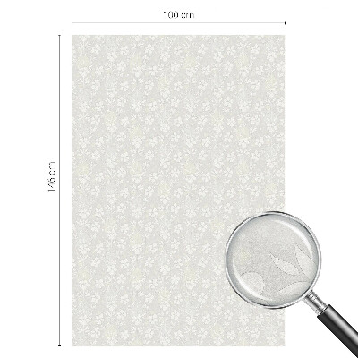 Folia okienna dekoracyjna witraż Subtelne kwiaty