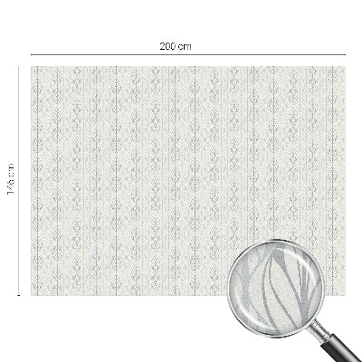 Naklejka witraż na szybę mleczna Liściasty wzór