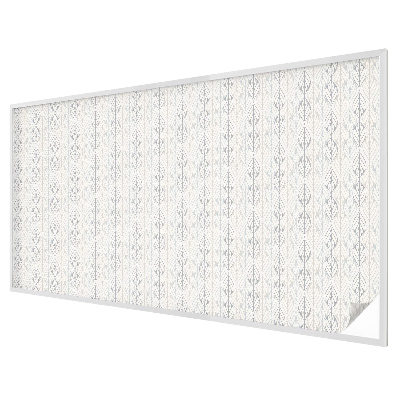 Naklejka witraż na szybę mleczna Liściasty wzór