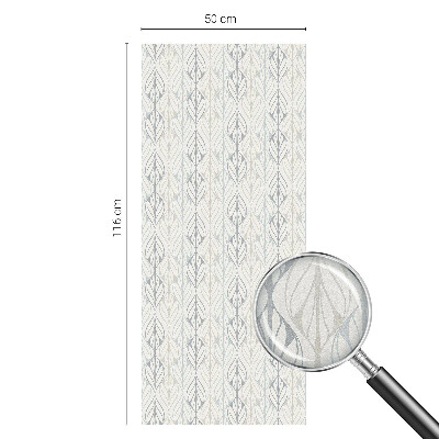 Naklejka witraż na szybę mleczna Liściasty wzór