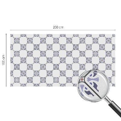 Folia mleczna na okno wzór witraż Geometryczne kafelki