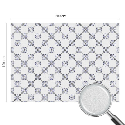 Folia mleczna na okno wzór witraż Geometryczne kafelki