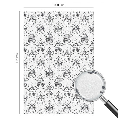 Folia okienna dekoracyjna witraż Liściasta elegancja