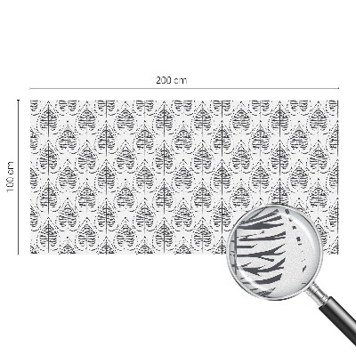 Folia okienna dekoracyjna witraż Liściasta elegancja