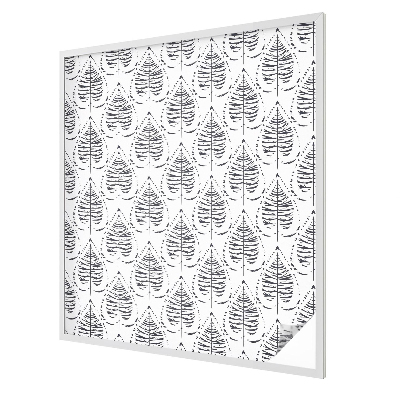 Folia okienna dekoracyjna witraż Liściasta elegancja