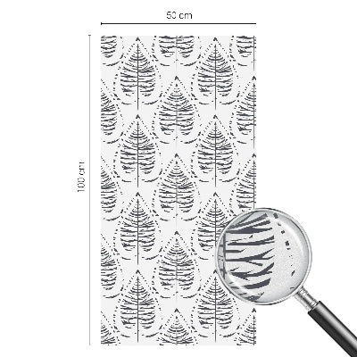 Folia okienna dekoracyjna witraż Liściasta elegancja