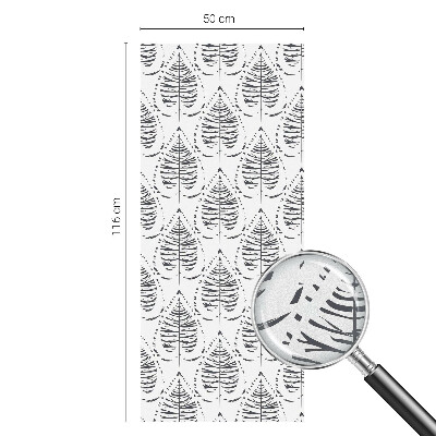 Folia okienna dekoracyjna witraż Liściasta elegancja