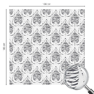 Folia okienna dekoracyjna witraż Liściasta elegancja