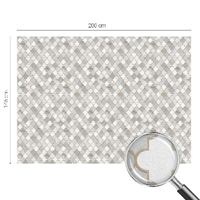 Folia mleczna na okno wzór witraż Geometryczna mozaika