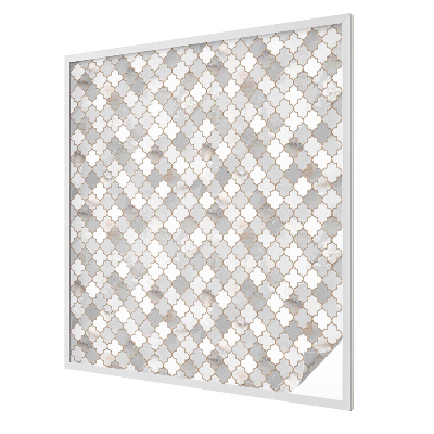 Folia mleczna na okno wzór witraż Geometryczna mozaika