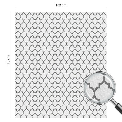 Witraż przyklejany na okno folia matowa Geometryczny wzór