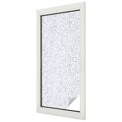 Witraż przyklejany na okno folia matowa Pastelowe kropki