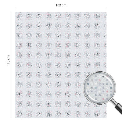 Witraż przyklejany na okno folia matowa Pastelowe kropki