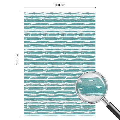 Folia mleczna na okno wzór witraż Zielone pasy