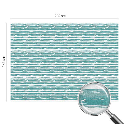 Folia mleczna na okno wzór witraż Zielone pasy