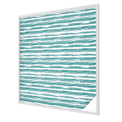 Folia mleczna na okno wzór witraż Zielone pasy