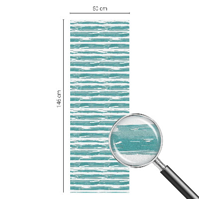 Folia mleczna na okno wzór witraż Zielone pasy