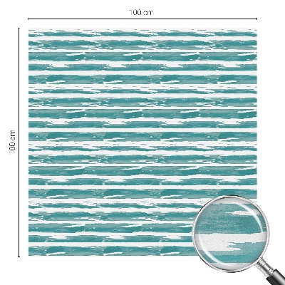 Folia mleczna na okno wzór witraż Zielone pasy