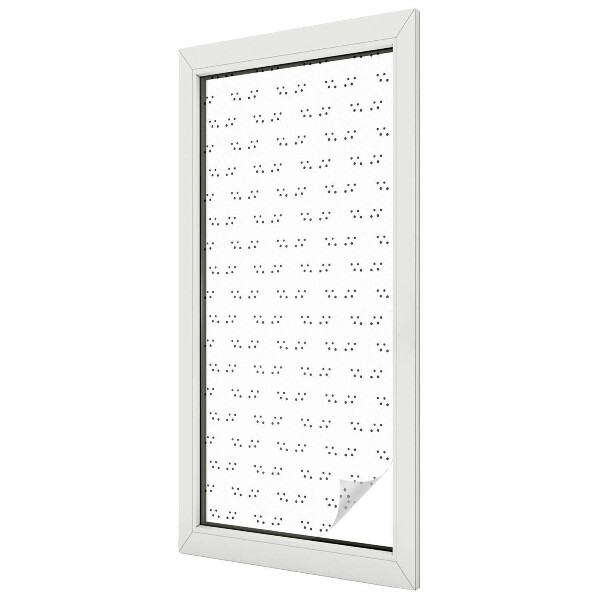 Witraż przyklejany na okno folia matowa Kropkowy wzór