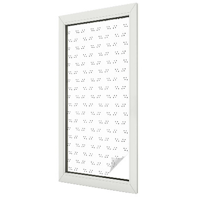 Witraż przyklejany na okno folia matowa Kropkowy wzór