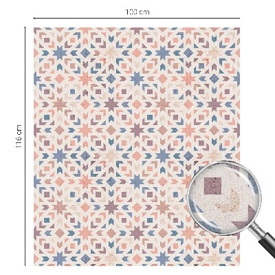 Witraż przyklejany na okno folia matowa Kolorowe wzory