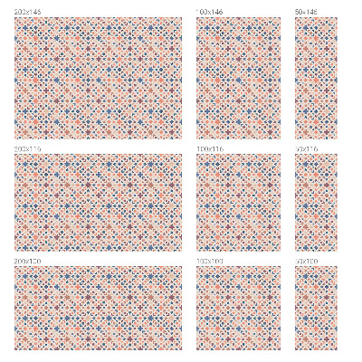 Witraż przyklejany na okno folia matowa Kolorowe wzory