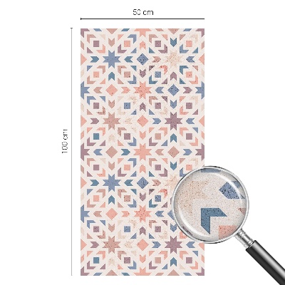 Witraż przyklejany na okno folia matowa Kolorowe wzory