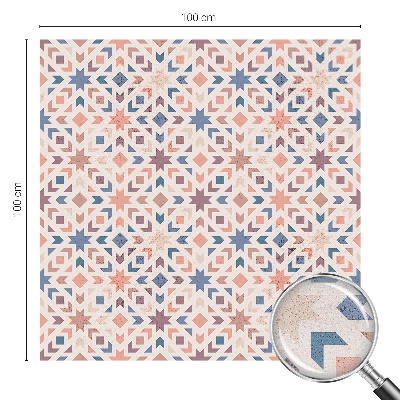 Witraż przyklejany na okno folia matowa Kolorowe wzory