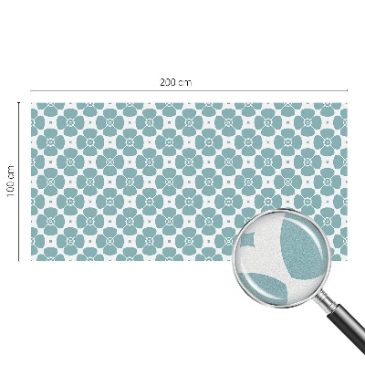 Witraż przyklejany na okno folia matowa Kwiatowa symetria