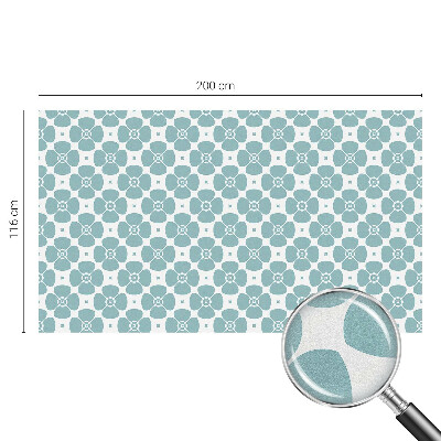 Witraż przyklejany na okno folia matowa Kwiatowa symetria