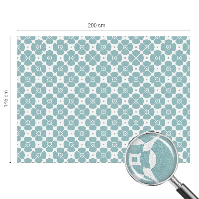 Witraż przyklejany na okno folia matowa Kwiatowa symetria