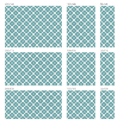 Witraż przyklejany na okno folia matowa Kwiatowa symetria