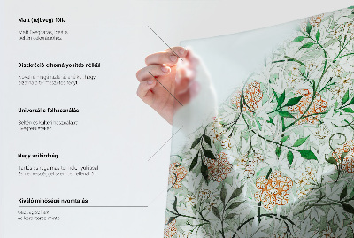 Witraż przyklejany na okno folia matowa Kwiatowa symetria