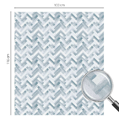 Folia mleczna na okno wzór witraż Geometryczny wzór