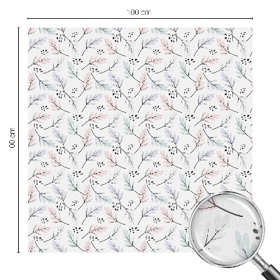 Folia okienna dekoracyjna witraż Roślinne liście