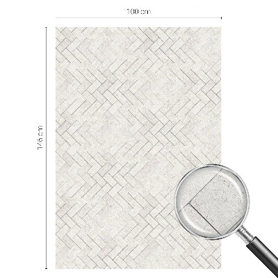 Naklejka witraż na szybę mleczna Jodełkowy motyw