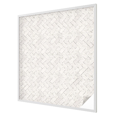 Naklejka witraż na szybę mleczna Jodełkowy motyw