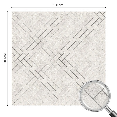 Naklejka witraż na szybę mleczna Jodełkowy motyw