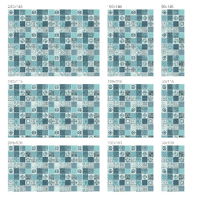 Witraż przyklejany na okno folia matowa Boho kafelki